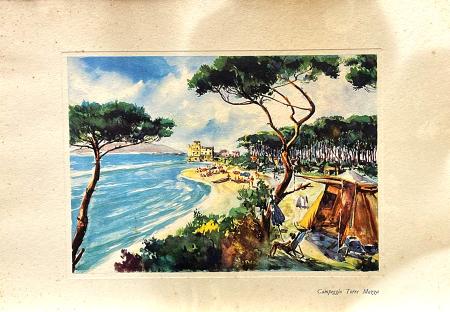 Art work by  Anonimo Campeggio Torre Mozza - print paper 